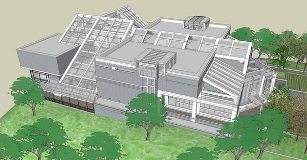 Modern Mountain Villa Model in SketchUp | Single-Family Home Design