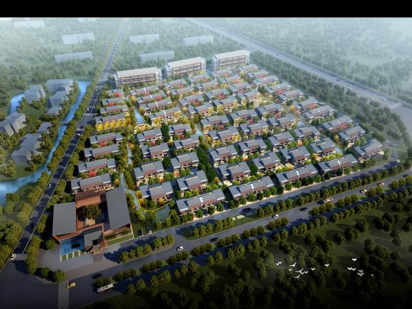 SketchUp Villa Model: Wuzhen Sales Office in Modern Chinese Style