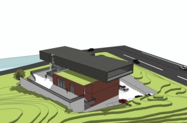 Modern Solo Mountain Villa SketchUp Model-BIM WORLD