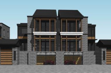 Classical Style Villa Clubhouse 3D Model in SketchUp-BIM WORLD