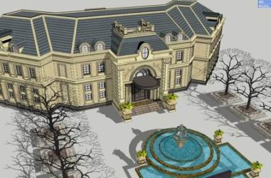 European Classical Style Solo Villa Model in SketchUp-BIM WORLD