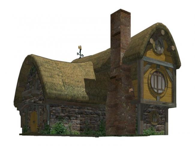 Classical-Style Cabin Villa Model in SketchUp