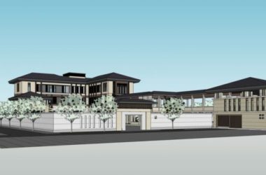 Modern Chinese Style Multi-Row Villa SketchUp Model-BIM WORLD