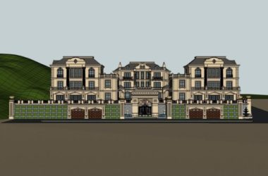 Classical Multi-Story Villa Model in SketchUp-BIM WORLD