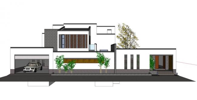 Modern Chinese-Style Solo Villa SketchUp Model