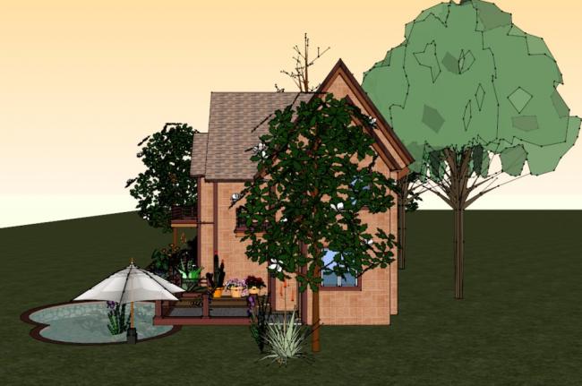 Classical Single-Family Villa Model in SketchUp