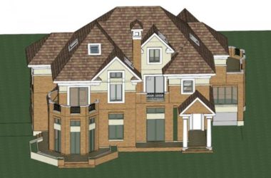Classical Single-Family Villa Model in SketchUp-BIM WORLD