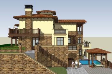 Classical Style Single-Family Villa Model in SketchUp-BIM WORLD