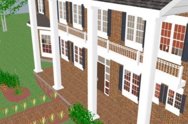 Classical Style Single-Family Villa SketchUp Model-BIM WORLD