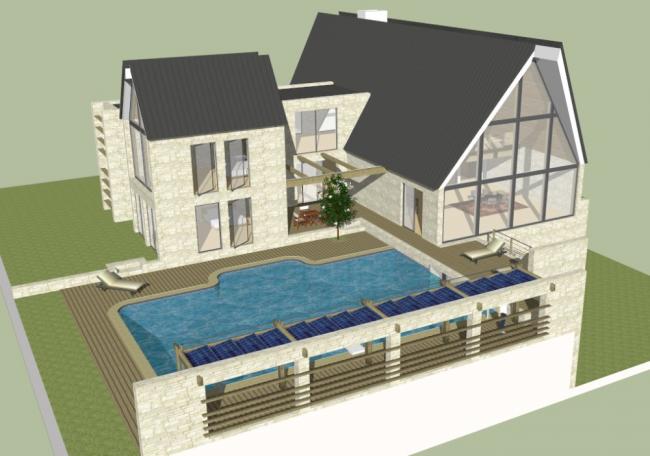 Classical Single-Family Villa Model in SketchUp