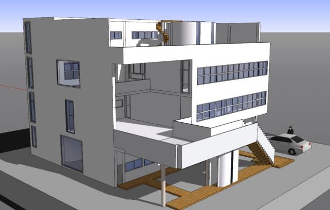 Stein Residence: Modern Villa Design in SketchUp
