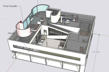 Modern Savoy Villa SketchUp Model-BIM WORLD