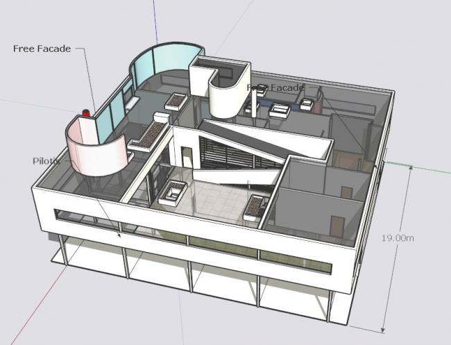 Modern Savoy Villa SketchUp Model
