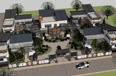 Classical Style Villa Cluster Model in SketchUp-BIM WORLD