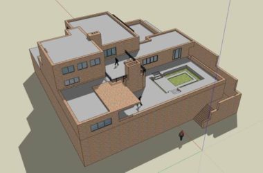 Modern Villa Design: Wolf Residence 3D Model in SketchUp-BIM WORLD