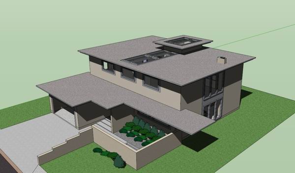 Modern Villa Design in SketchUp Model