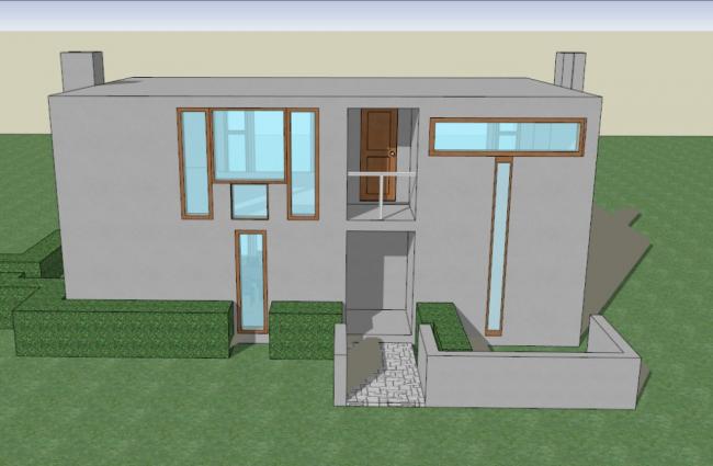 Margaret Ashorik Residence: Modern Villa Model in SketchUp