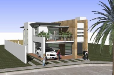 Modern Solo Villa SketchUp Model-BIM WORLD