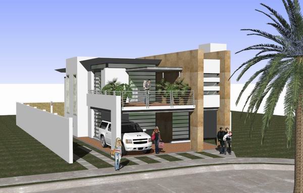 Modern Solo Villa SketchUp Model