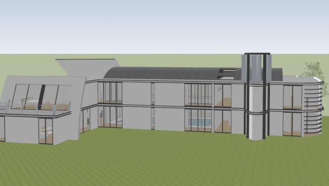 Modern Solo Villa Design | SketchUp 3D Model