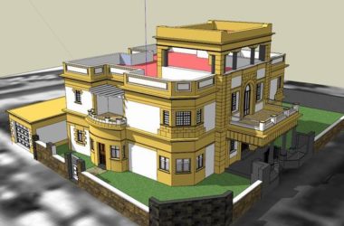 Modern Solo Villa Design | SketchUp 3D Model-BIM WORLD