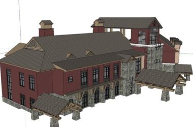 Classical Twin Villa Model in SketchUp-BIM WORLD