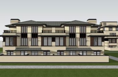 Classical Twin Villa Model in SketchUp-BIM WORLD