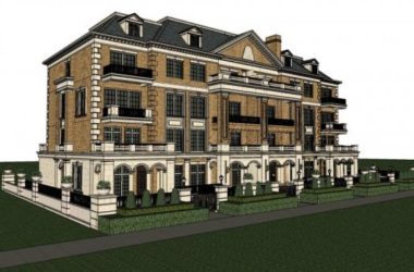 Classical Style Townhouse Villa Model in SketchUp-BIM WORLD