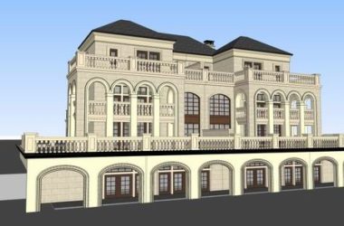 Classical Twin Villa Model in SketchUp-BIM WORLD