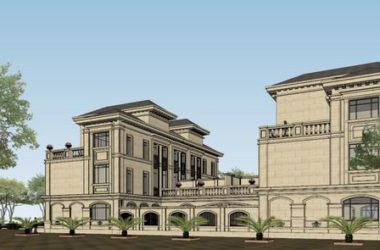 Four-Piece French Classical Style Villa Model in SketchUp-BIM WORLD