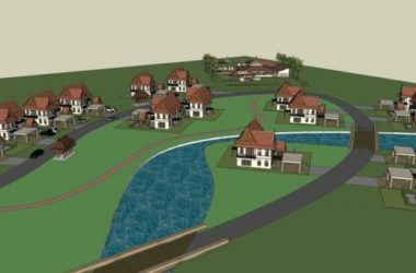 SketchUp Villa Model: Southeast Asian Classical Style Single-Family Villa Cluster-BIM WORLD