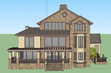 Classical Style Single-Family Villa Model in SketchUp-BIM WORLD