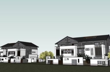 Classical Stacked Villa Model in SketchUp-BIM WORLD