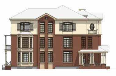 Classical Single-Family Villa Model in SketchUp-BIM WORLD