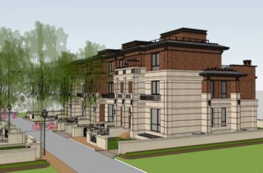 Modern Multi-Story Townhouse Villa Model in SketchUp-BIM WORLD