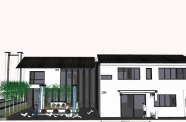 Classical Single-Family Villa with Garden | SketchUp 3D Model-BIM WORLD