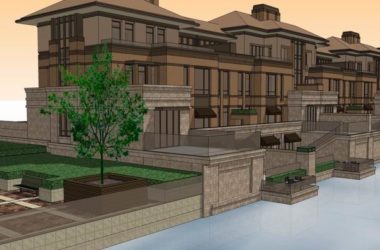 Classical Style Twin Villa Model in SketchUp-BIM WORLD