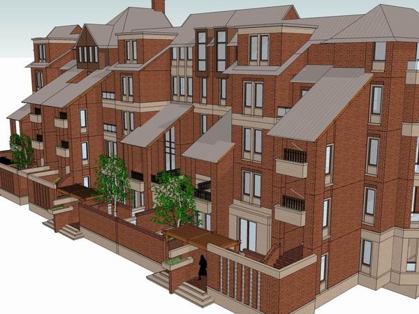 Classical-Style Stacked Villa Model in SketchUp