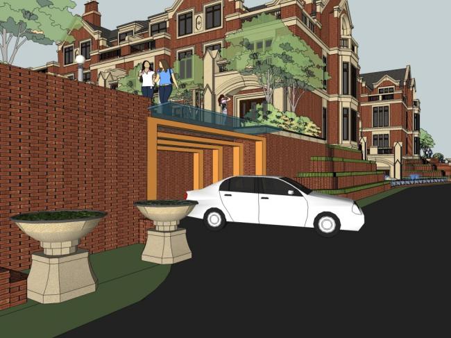 Classical Style Townhouse Villa Model in SketchUp