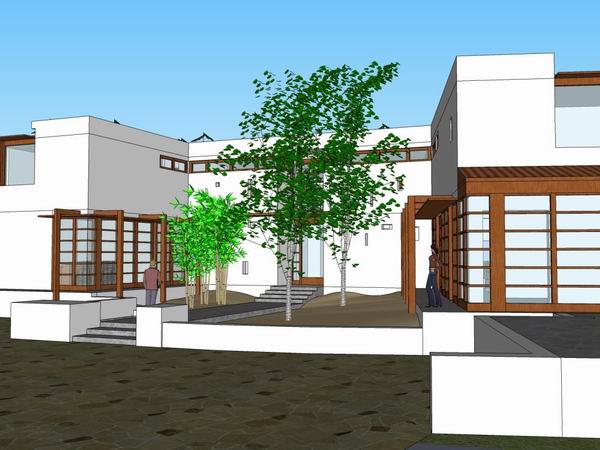 Modern Solo Villa Design | SketchUp 3D Model Preview