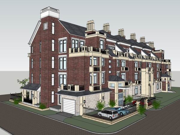 Classical Stacked Villa Design in SketchUp