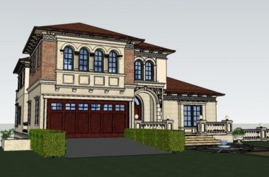 Classical Style Single-Family Villa Model in SketchUp-BIM WORLD