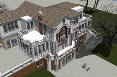Solo Mountain Villa SketchUp Model | Classical Style Design-BIM WORLD