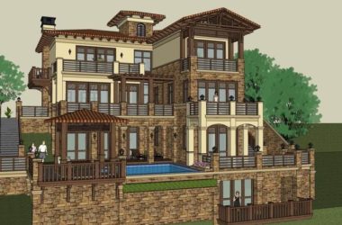 Classical Single-Family Villa Model in SketchUp-BIM WORLD
