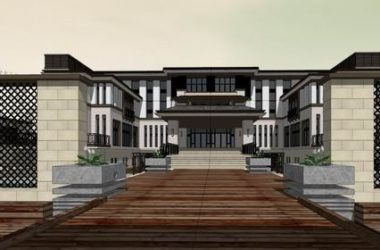 Classical Single-Family Villa Model in SketchUp-BIM WORLD