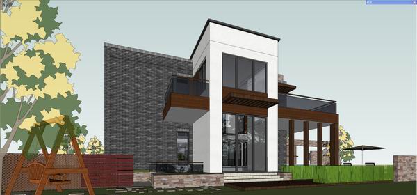 Modern Solo Villa Design | SketchUp 3D Model