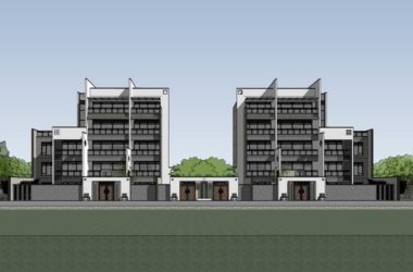 Modern Stacked Villa Design in SketchUp-BIM WORLD