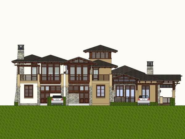 Classical Single-Family Villa Model in SketchUp
