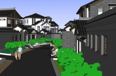 Stacked Rural Villa Model in New Chinese Style | SketchUp Design-BIM WORLD