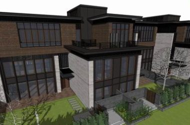 Classical Style Townhouse Villa Model in SketchUp-BIM WORLD